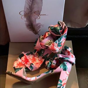 Jessica Simpson Pink multi Tropical print